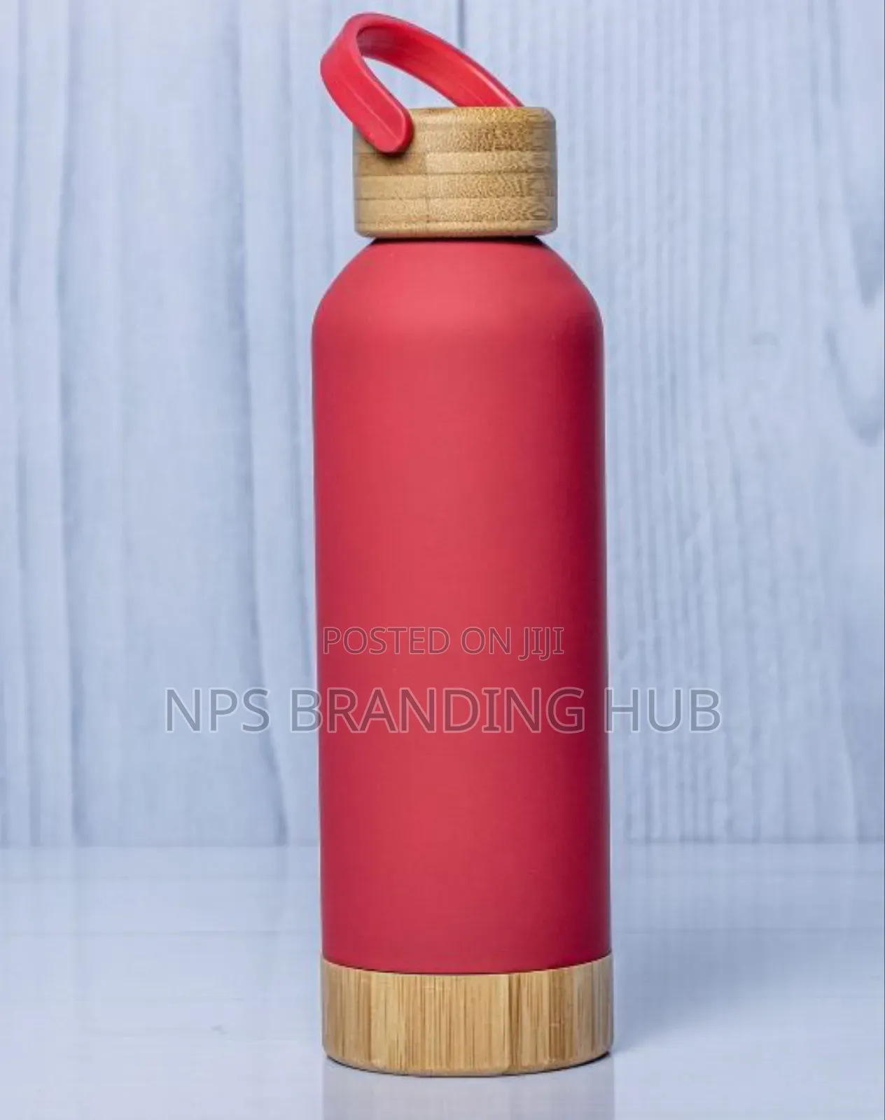 Wooden Base Lid Skin Feel Thermal Flask Hub