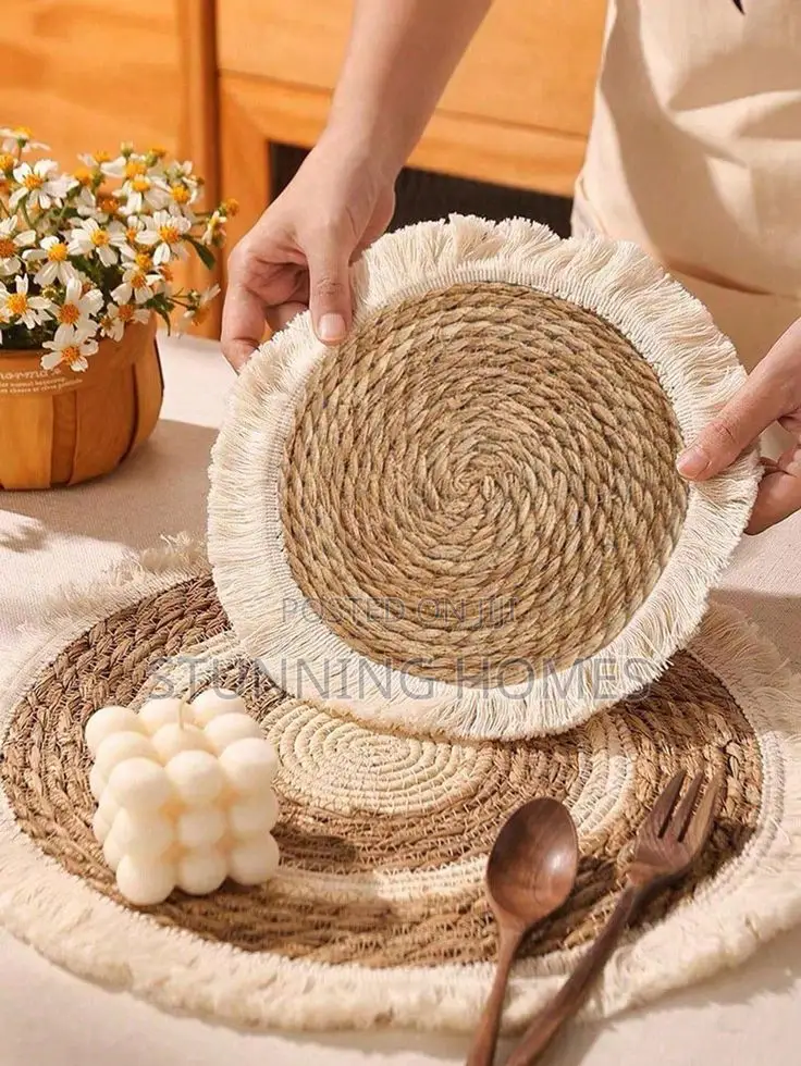 6pcs Woven Boho Tablemats