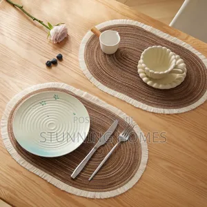 6pcs Oval Woven Table Mats