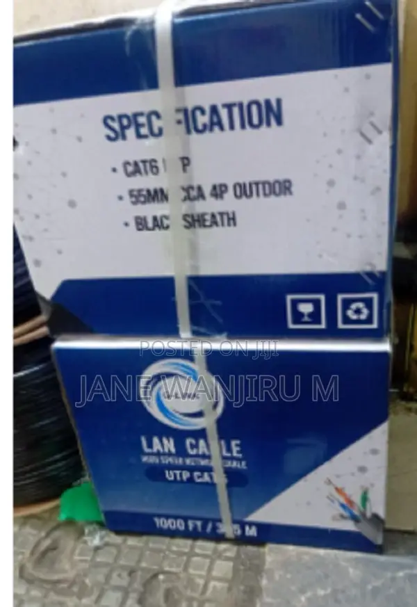 New Utp Outdoor Cat6 Lan Cable – Double Jacket Insulation