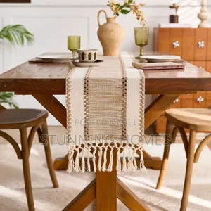 Brown Woven Table Runner