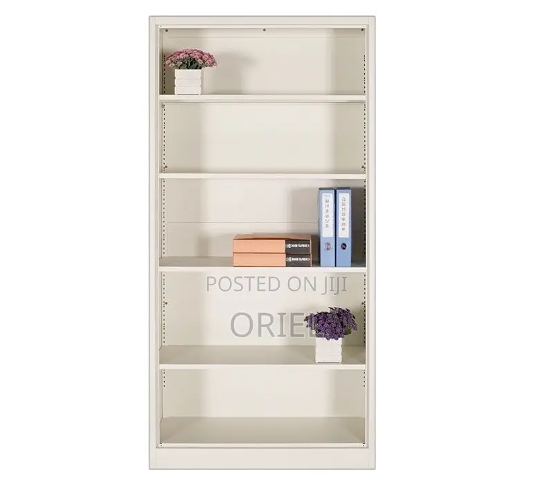 Office Cabinet : Wooden 5-Tier Open Office Bookshelf Display Cabinet