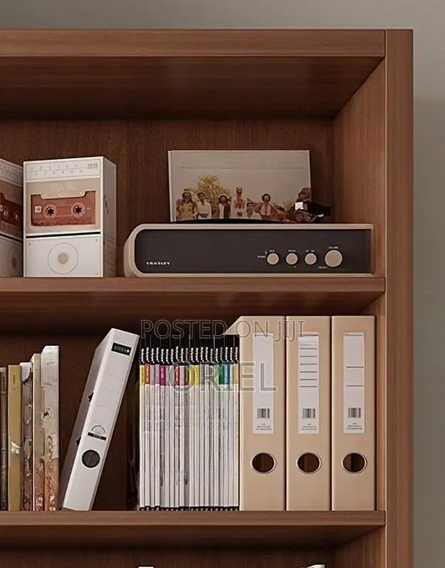 Office Cabinet : Wooden 5-Tier Open Office Bookshelf Display Cabinet