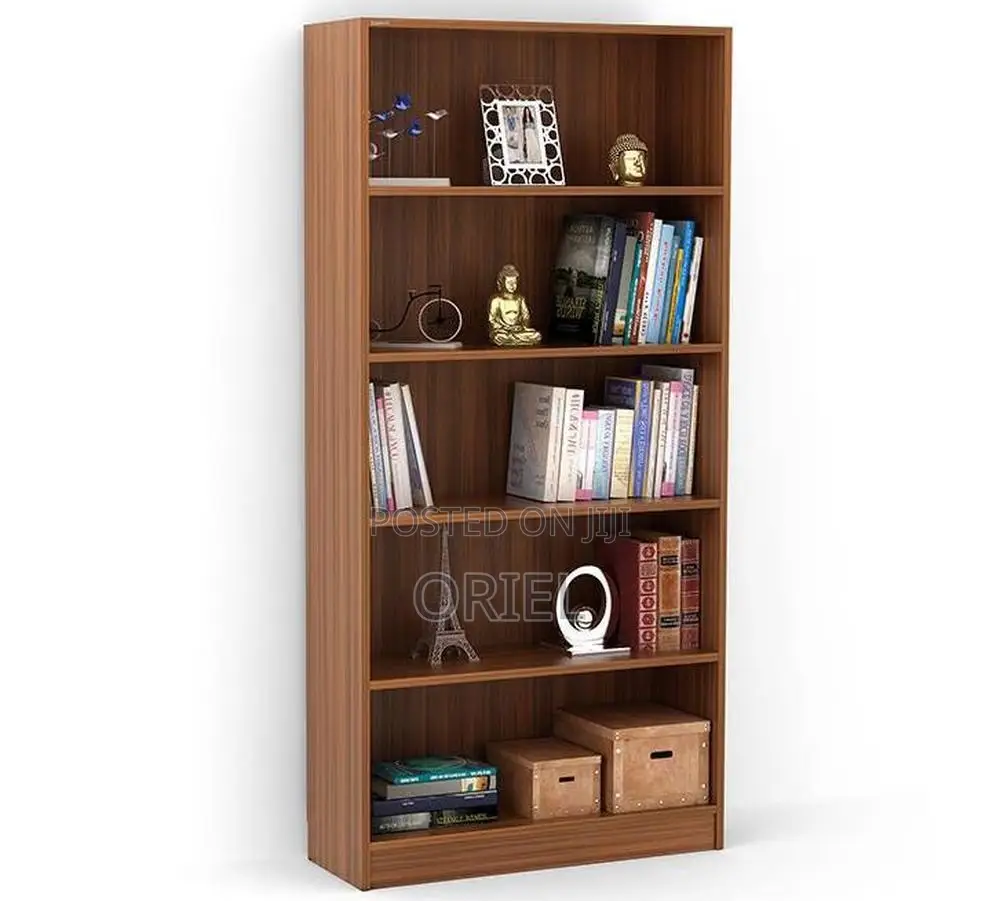 Office Cabinet : Wooden 5-Tier Open Office Bookshelf Display Cabinet