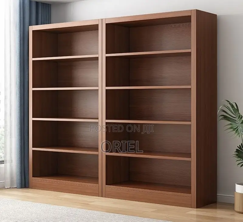 Office Cabinet : Wooden 5-Tier Open Office Bookshelf Display Cabinet