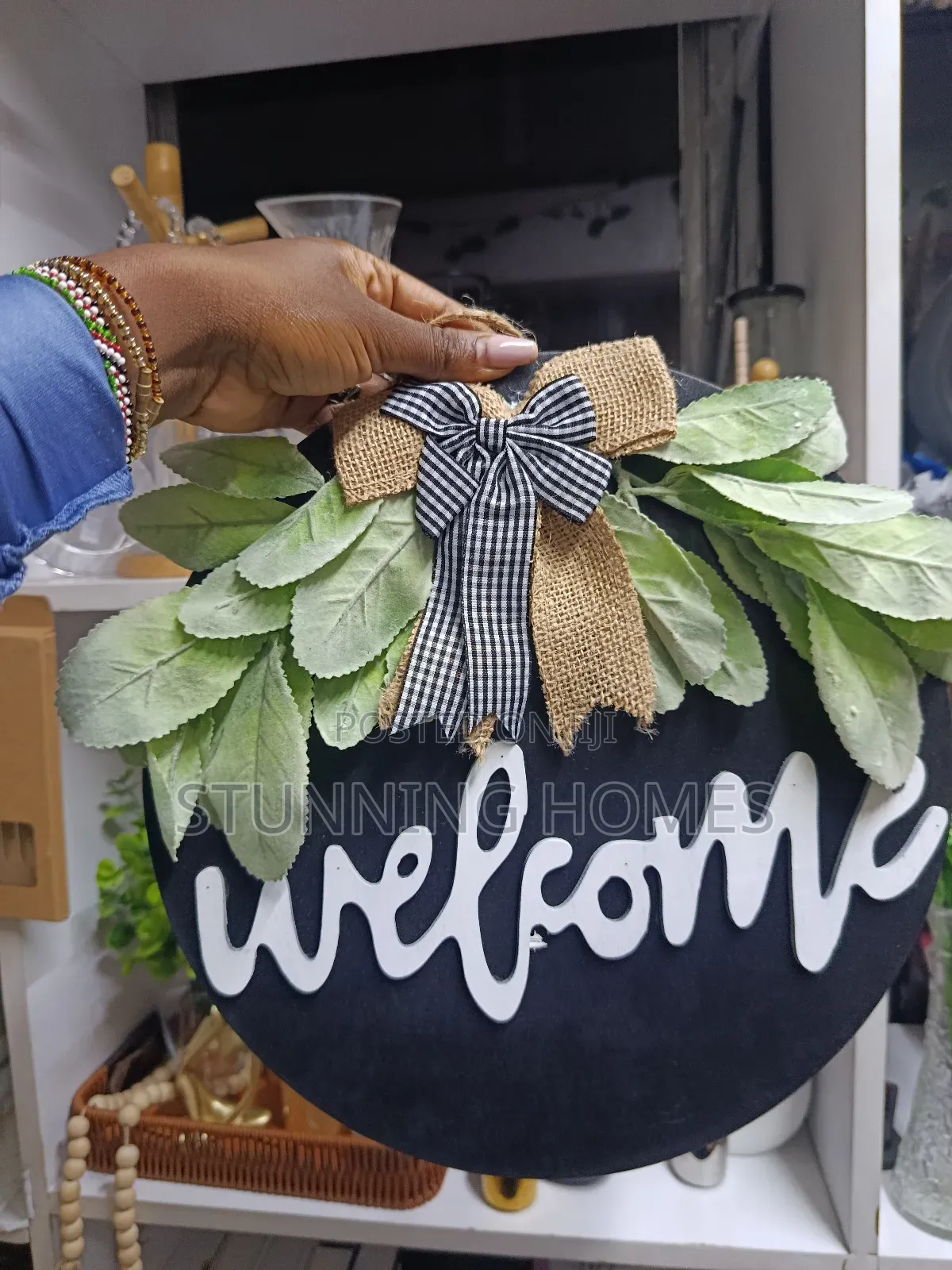 Wooden Wal Hanging "Welcome" Home Decor