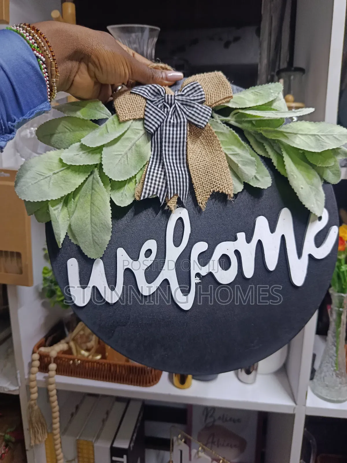 Wooden Wal Hanging "Welcome" Home Decor