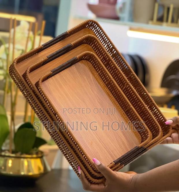 Woven Rattan Trays Available - thumbnail 2