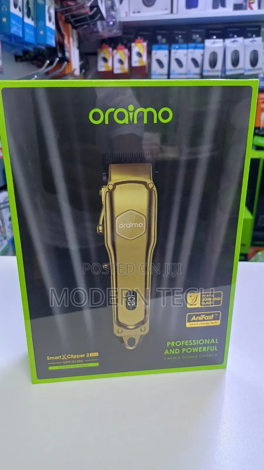 Oraimo Gold Smart Clipper – Durable Hair Beard Trimmer