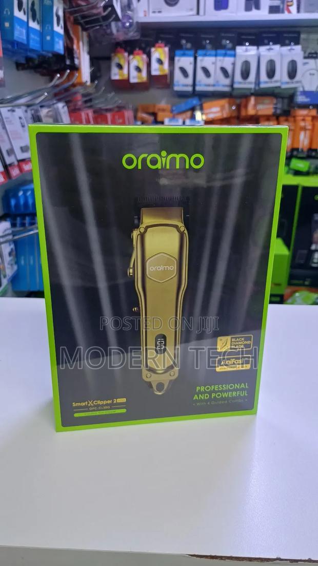 Oraimo Smart Hair Trimmer 2 – Golden Cordless Grooming Kit