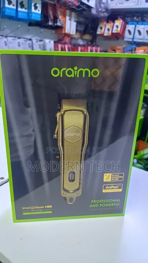 Professional Oraimo Smart Clipper 2 – Gold Edition for Home Barber