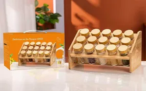 15pcs Spice Jars With a Rack
