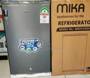 Mika - 92 Litres Single Door Top Freezer Fridge - Silver-Grey