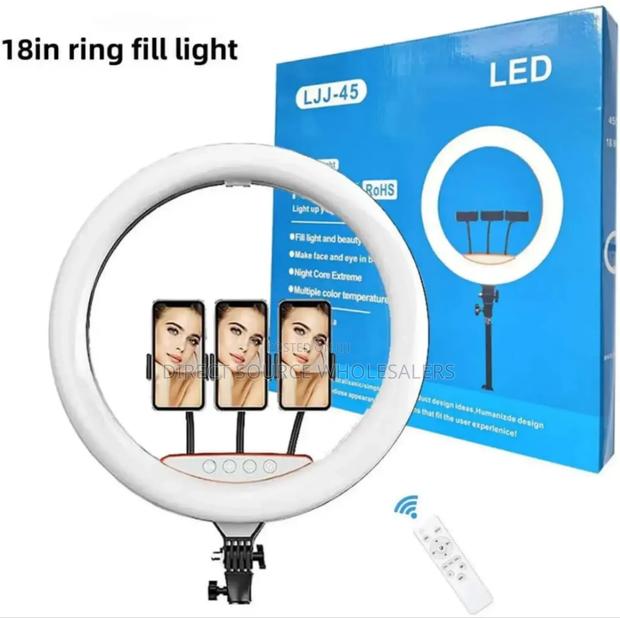 18 Inches Ringlight With Three Phone Holders - thumbnail 2