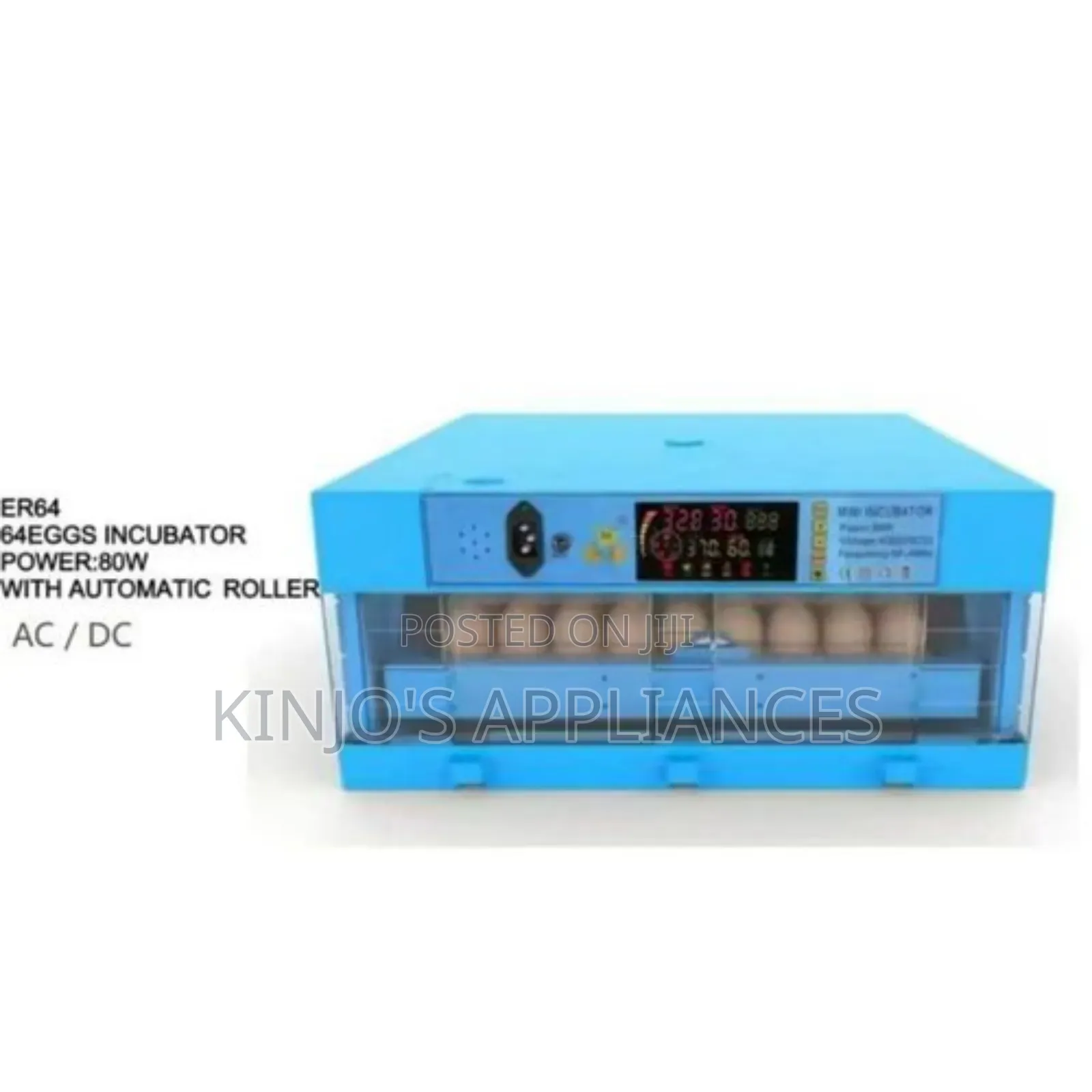 Premier 64-Eggs Solar and Electric Full Automatic Incubator (Ac/Dc)