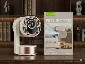 Calus H12 Max 1080p Smart Android Projector, 50-220inch Autofocus.
