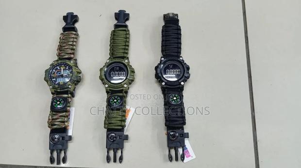 Survival Paracord Bracelet Watch - main view