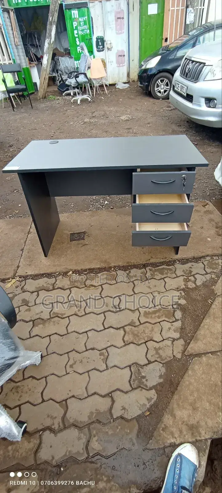 Grey Office Desk