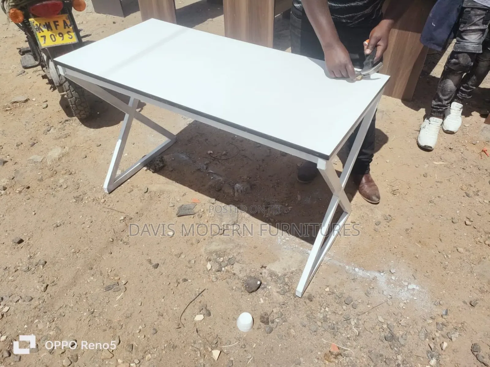 White Folding Table