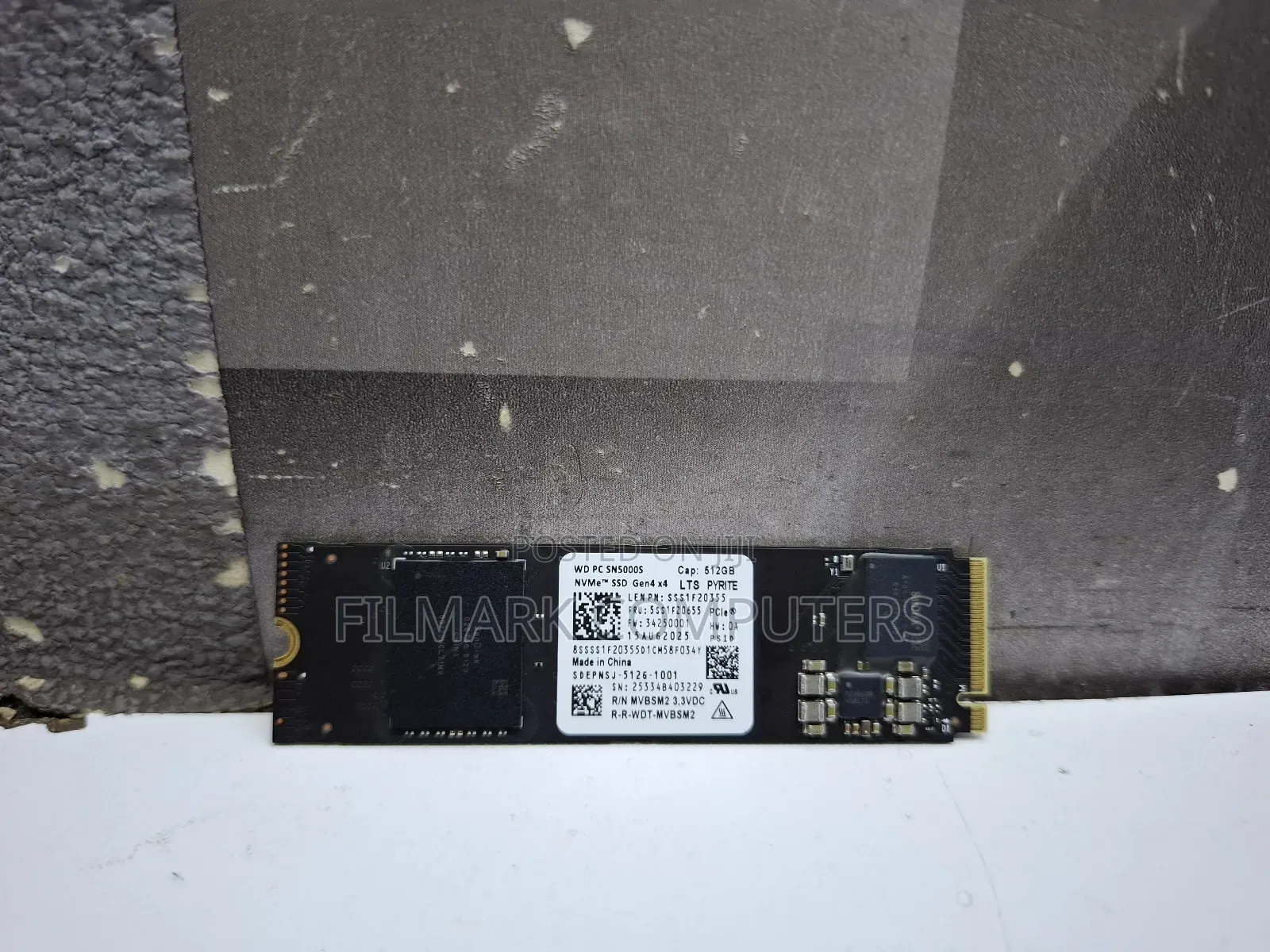 Wd_black 512gb Nvme SSD - Gen4 Pcie, M.2 2280, Up to 7,250 Mb/S