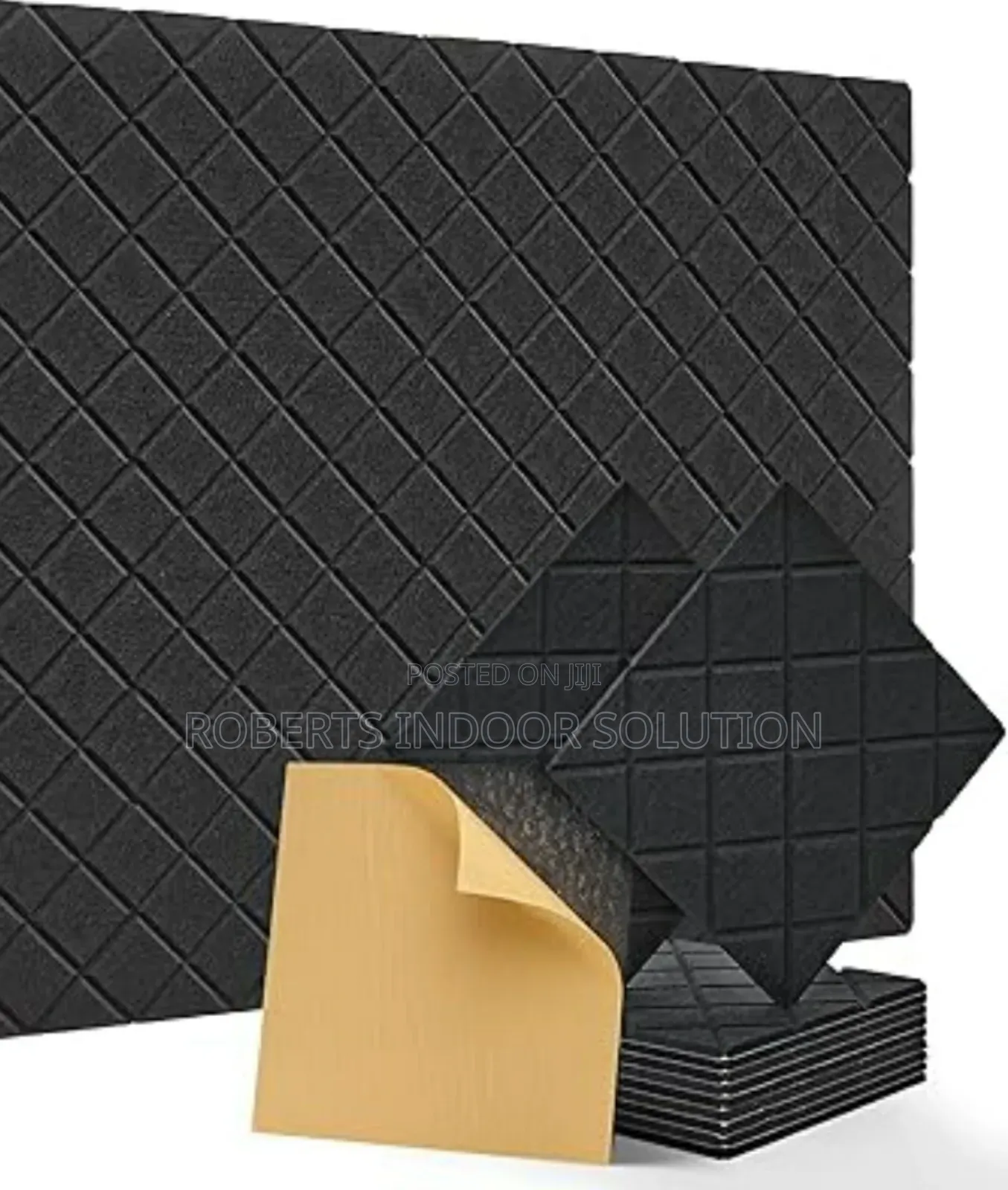 Dark Grey Accoustic Wall Panel