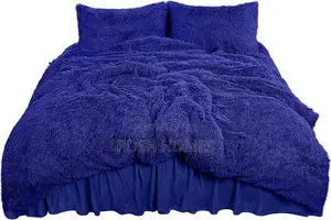 Blue Fluffy Home Duvet Set
