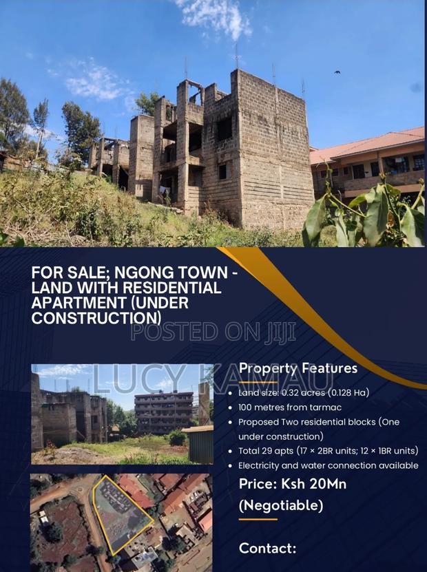 Prime 0.32 Acres Commercial Land in Ngong - main view