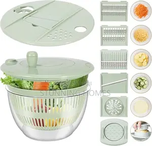 Salad Spinner With Vegetables Cutter