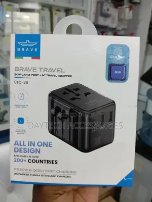 Brave Gan Universal Travel Adapter 20w Fast Charger