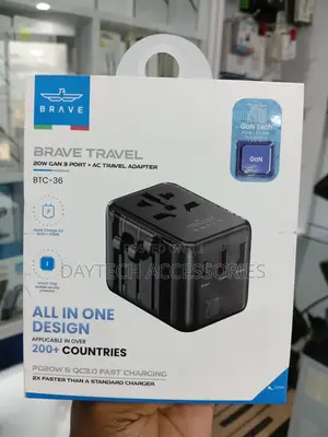 Brave Gan Universal Travel Adapter 20w Fast Charger