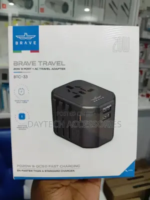 Brave Travel 3 Port + Ac Travel Adapter BTC-33