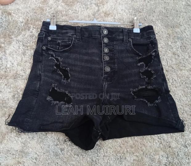 Denim Ladies Booty Shorts - main view