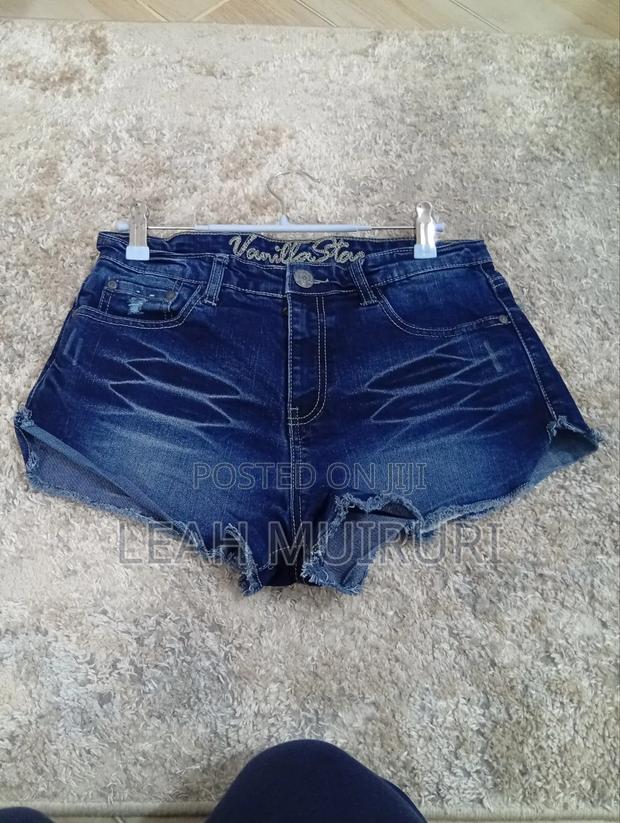 Denim Ladies Booty Shorts - thumbnail 2