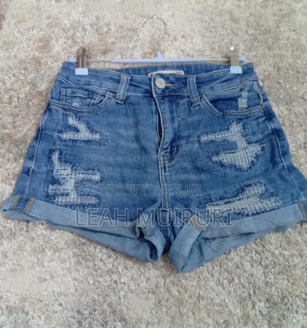 Denim Ladies Booty Shorts - thumbnail 4