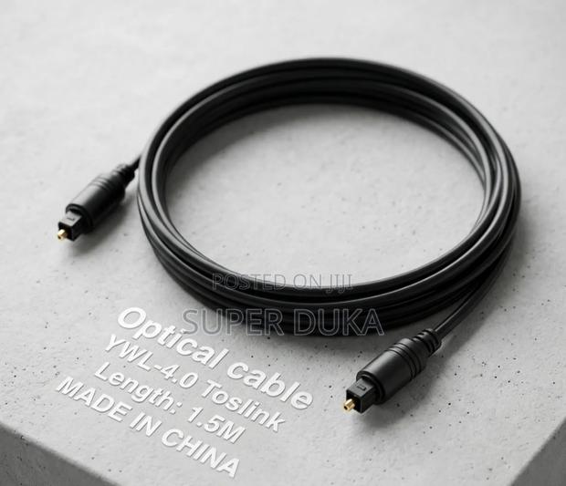 1.5m Digital Optical Audio Toslink Cable High Fidelity Sound. - main view