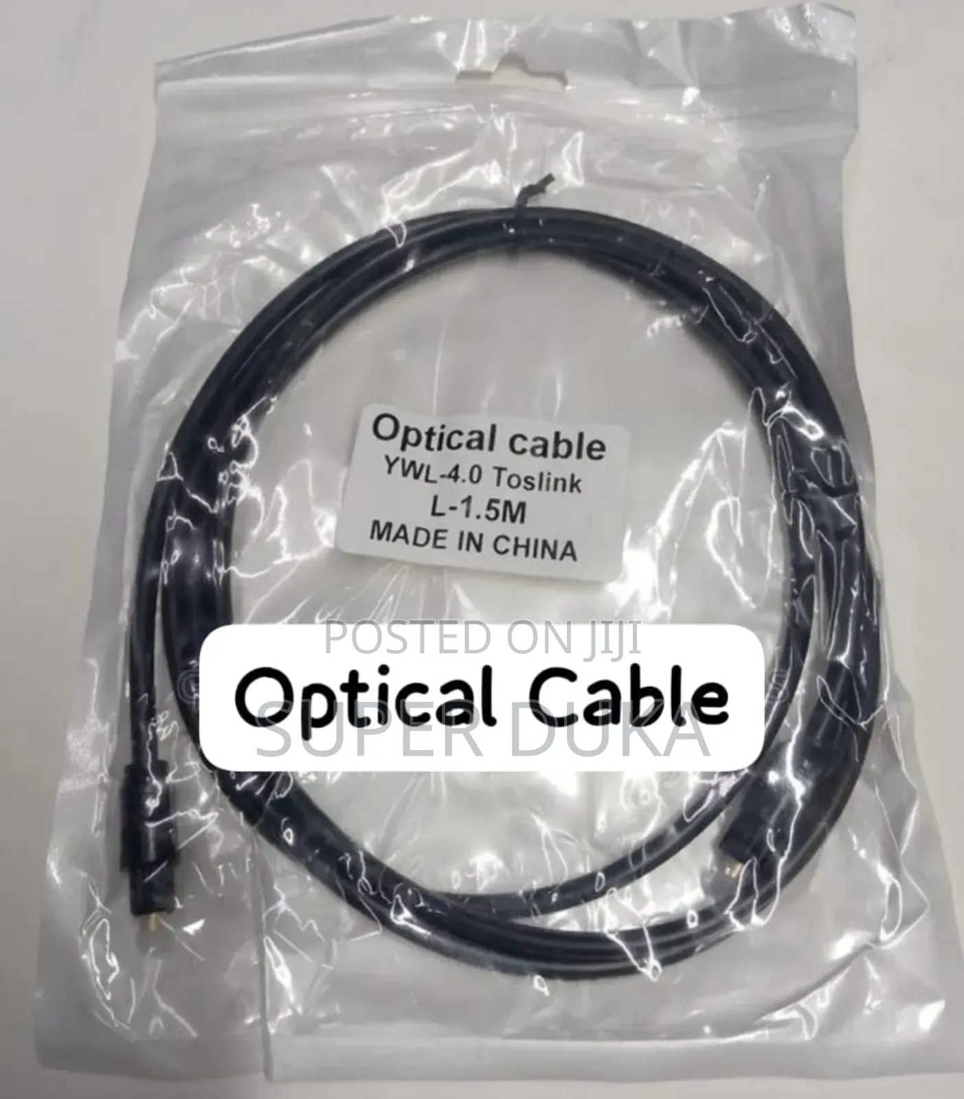 1.5m Digital Optical Audio Toslink Cable High Fidelity Sound.