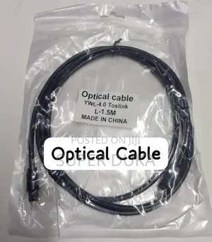 1.5m Digital Optical Audio Toslink Cable High Fidelity Sound.