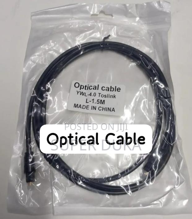 1.5m Digital Optical Audio Toslink Cable High Fidelity Sound. - thumbnail 2