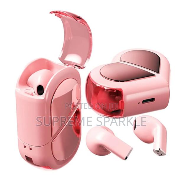 Generic Transformable Cute Heart-Shaped Bluetooth Earbud. - main view