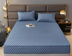 Embroidered Full Cover Fitted Mattress Protector