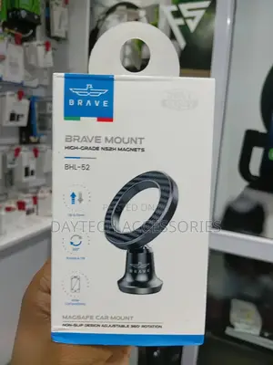 Brave Magsafe Car Phone Holder BHL-52 - 360° Rotatable – Black