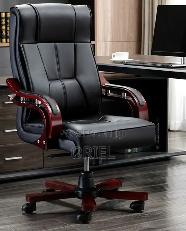 Office Chair :Leather Executive High-Back Chair for Executive Offices