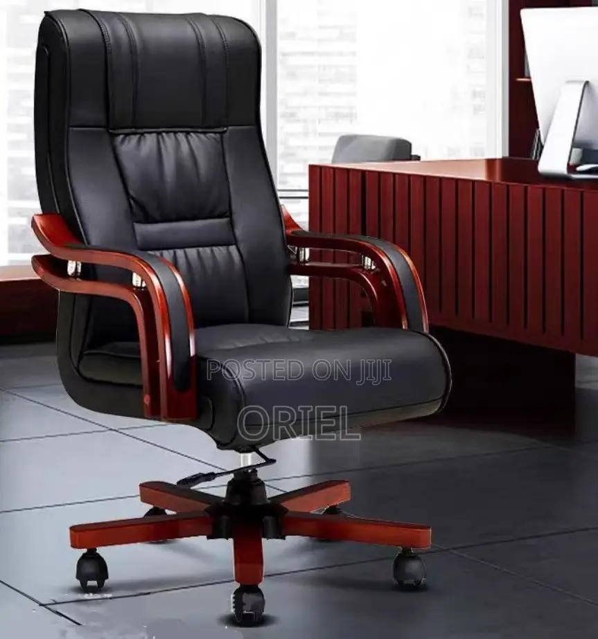 Office Chair :Leather Executive High-Back Chair for Executive Offices