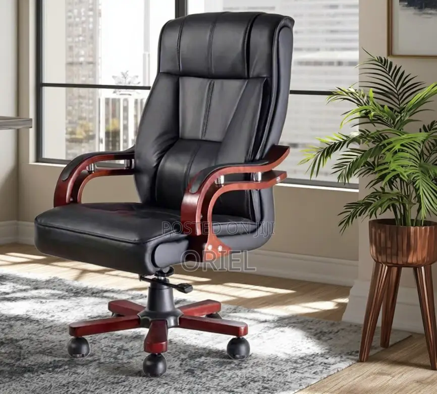 Office Chair :Leather Executive High-Back Chair for Executive Offices