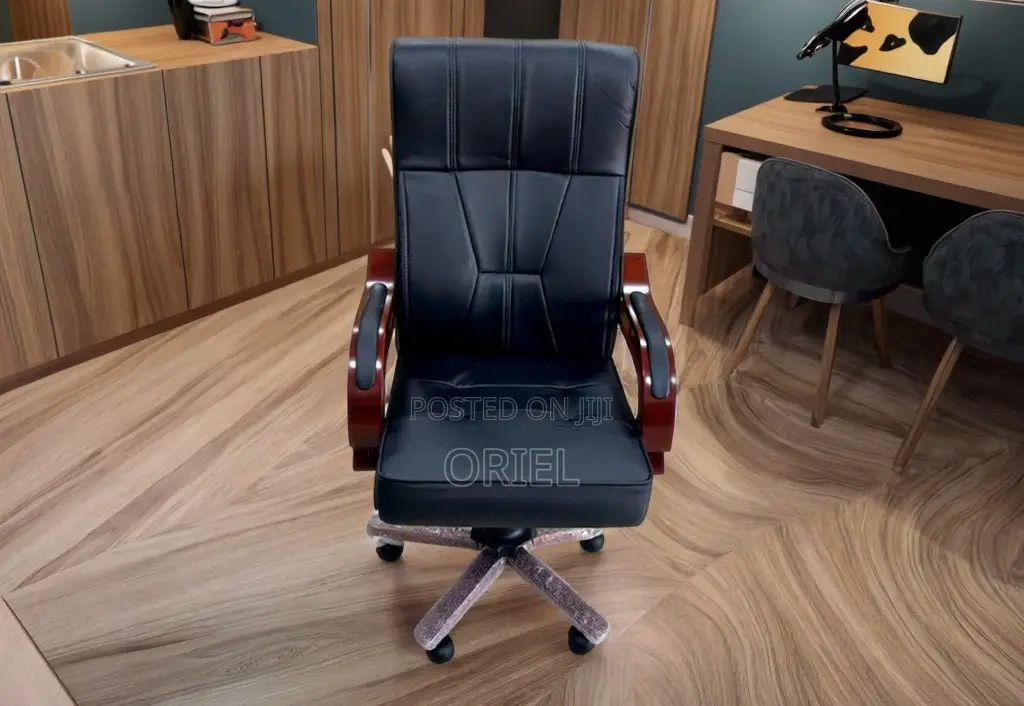 Office Chair :Leather Executive High-Back Chair for Executive Offices
