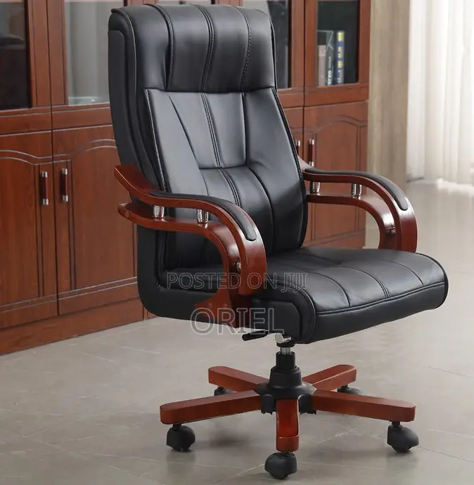 Office Chair :Leather Executive High-Back Chair for Executive Offices