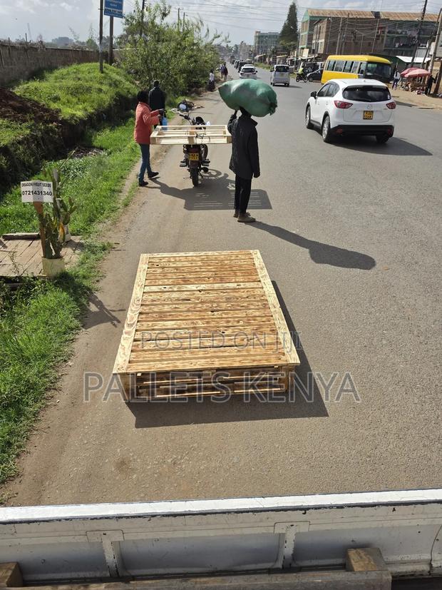 4*6 Blazed Pallet Bed-Quality Wood, Stable Stylish.Fl03