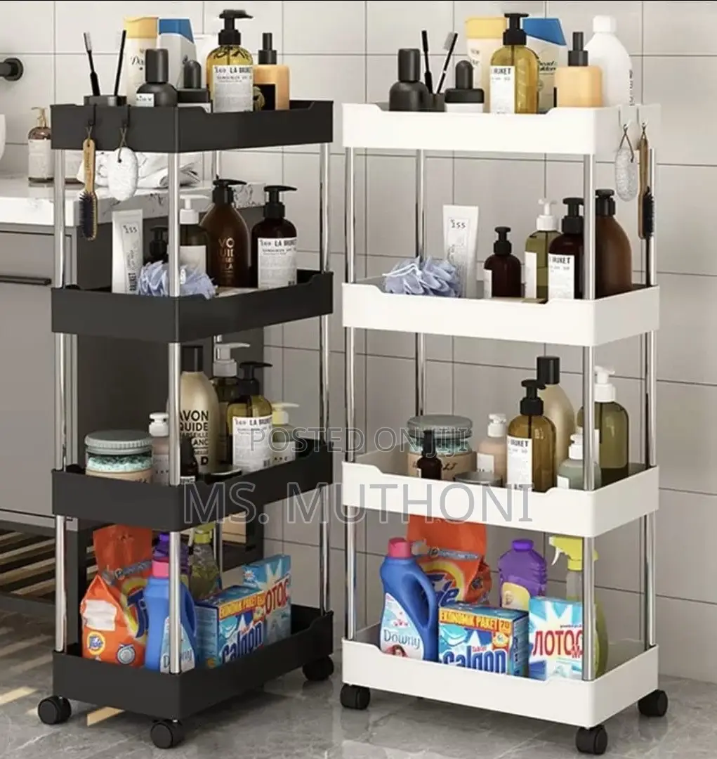 Versatile 4 Layer Storage Rack With Wheels.