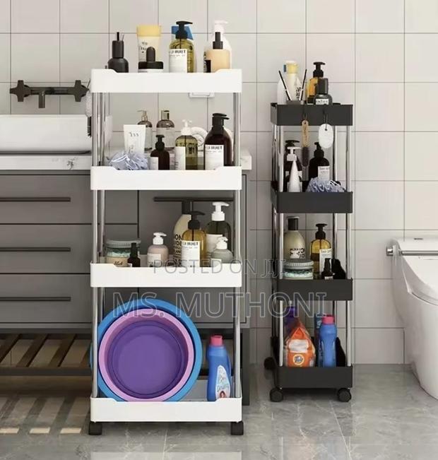 Versatile 4 Layer Storage Rack With Wheels.