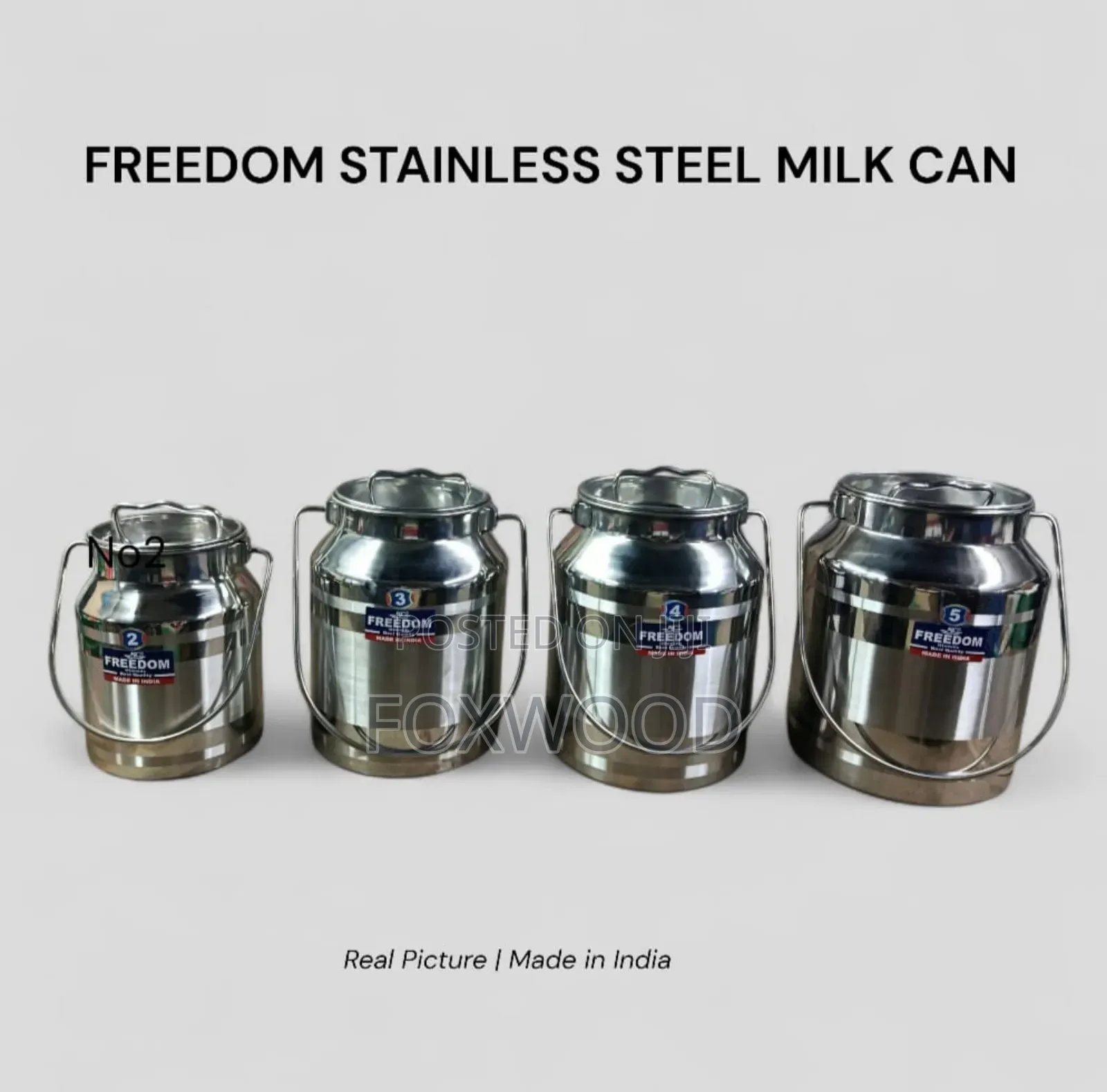 Freedom Stainless Steel Milk Can 5litr